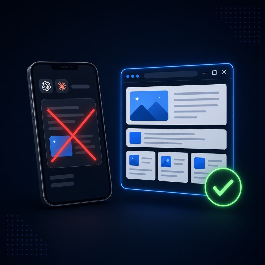 AI Website Only Works in Chat? Get a Live Link