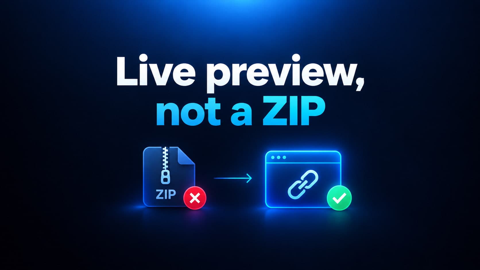 Send Clients a Live Preview, Not a Website ZIP