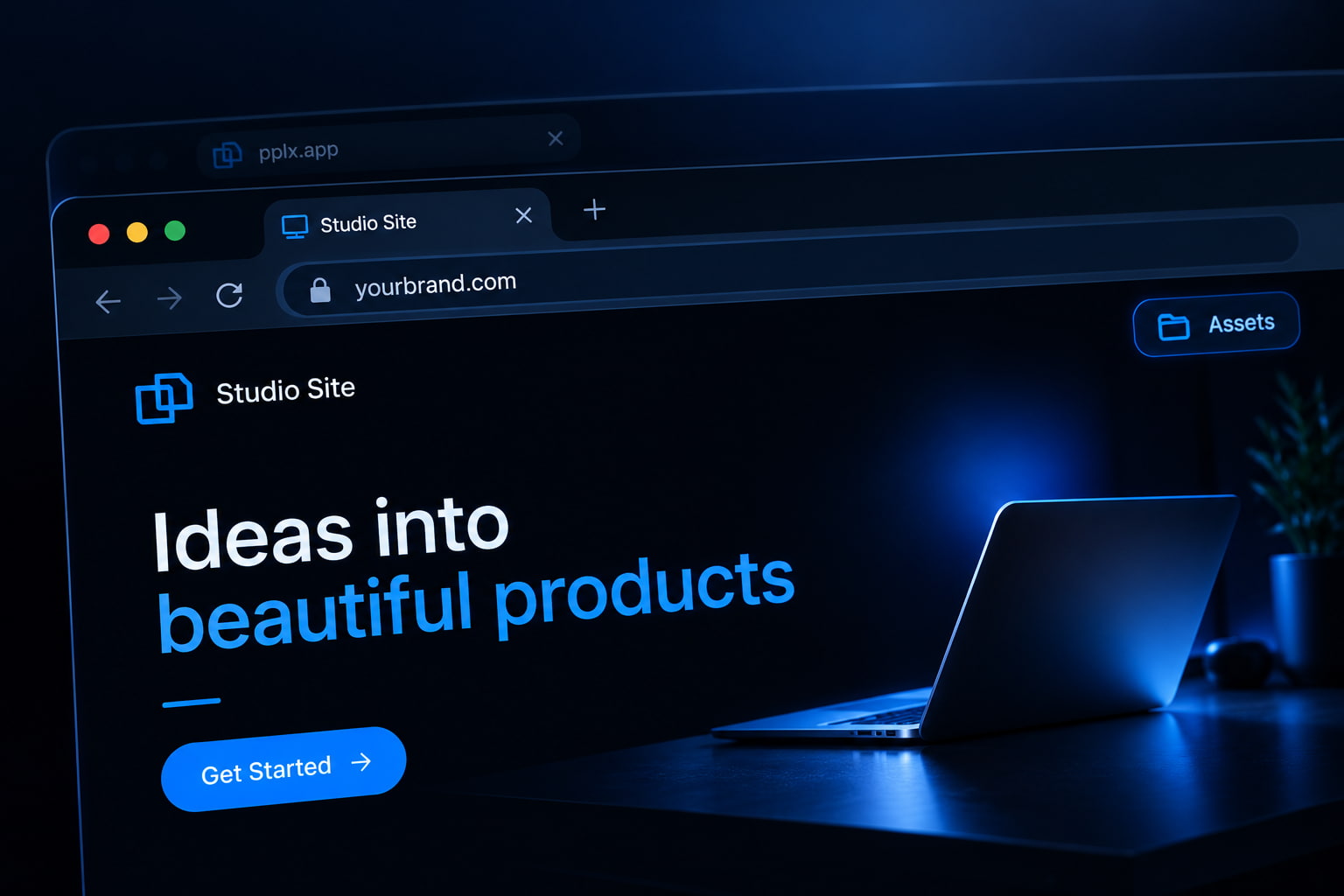Perplexity pplx.app preview versus yourbrand.com on GeminiLaunch